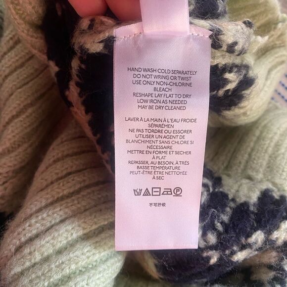 Anthropologie Tunic Sweater Womens Size Small Mint Green Turtleneck - Picture 11 of 15